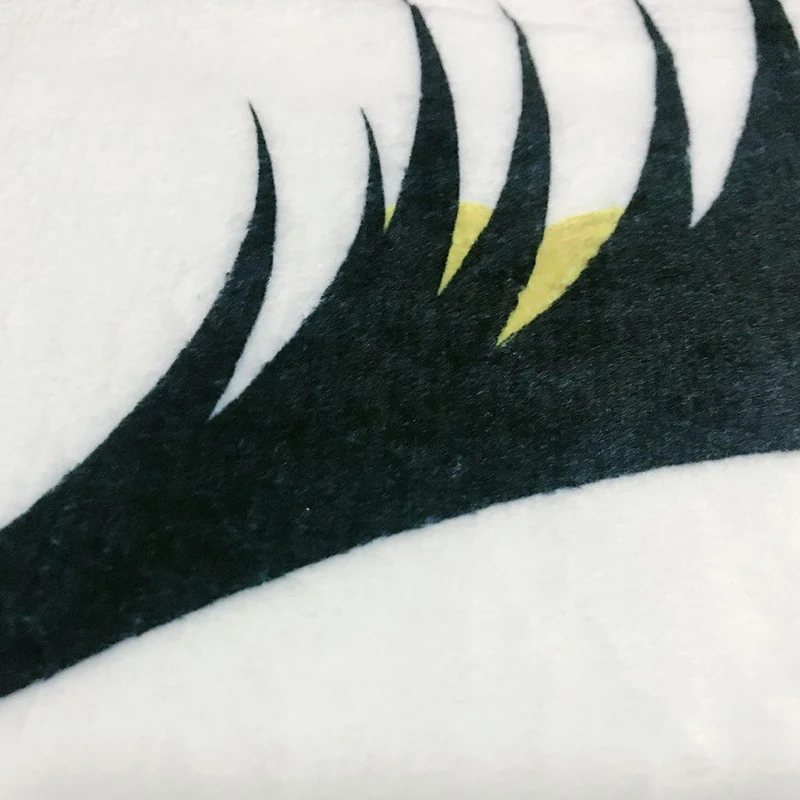 Белое Флисовое одеяло с рисунком единорога ресниц кораллового цвета для кровати