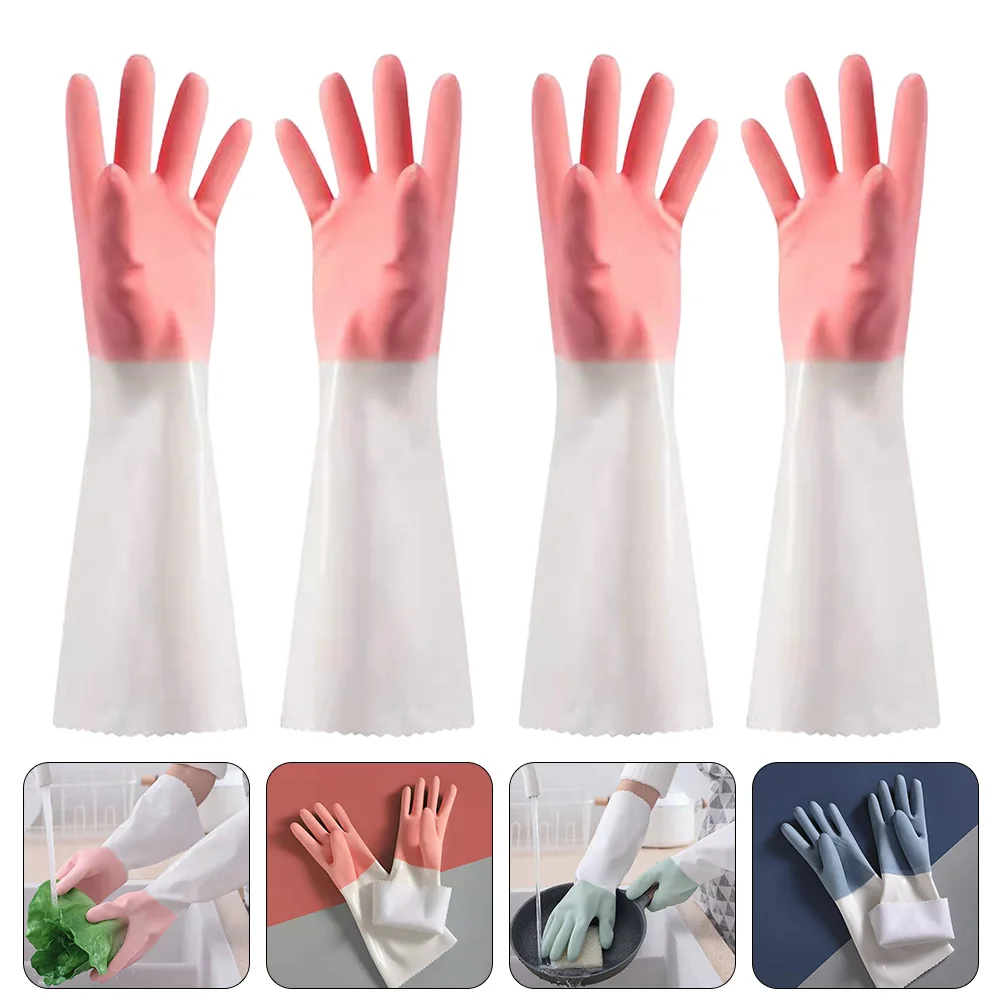 

2 Pairs of Winter Warm Kitchen Washing Vegetables Washing Dishes Durable