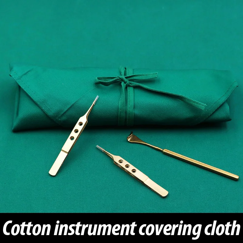 Медицинский Набор хирургических инструментов из хлопчатобумажной ткани темно