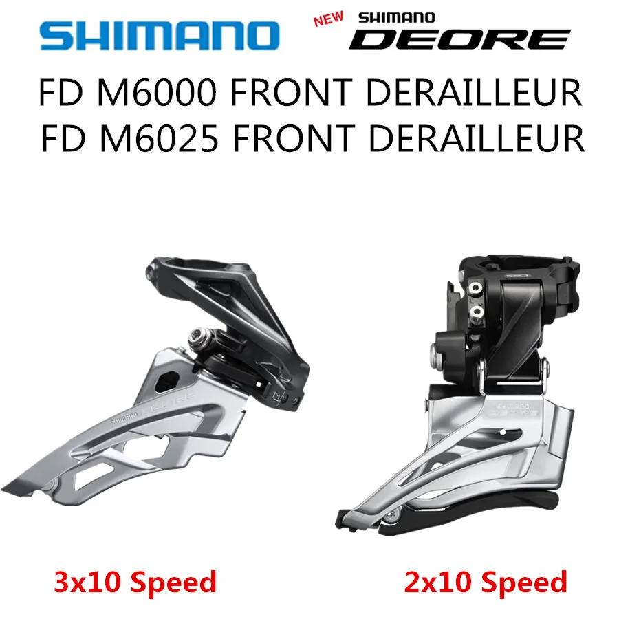 SHIMANO DEORE FD M6000 M6025 передний переключатель M6000 M6025MTB переключатель 30-speed 20-speed передний переключатель