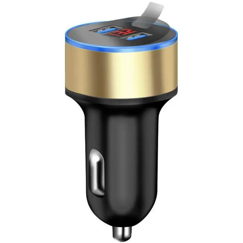 

1 шт. смарт-порт зарядное устройство 3.1A двойной Переходник USB для зарядки в машине зарядное устройство адаптер питания 2 порта ЖК-дисплей