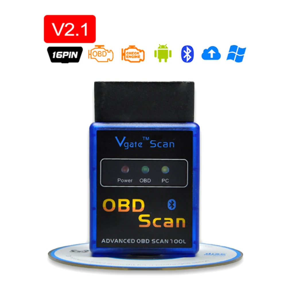 Автомобильный диагностический сканер OBD2 Super MiNI elm327 v2.1 bluetooth Enjine Reade стираемые коды