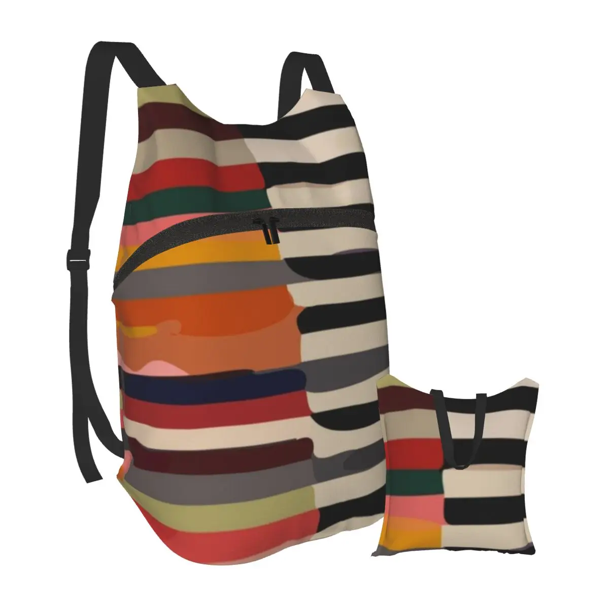 

Line Backpacks folding Running Woman Backpack Pattern Fashion Bags