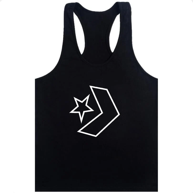 Летняя брендовая одежда для мужчин жилет из хлопка с принтом мужские майки