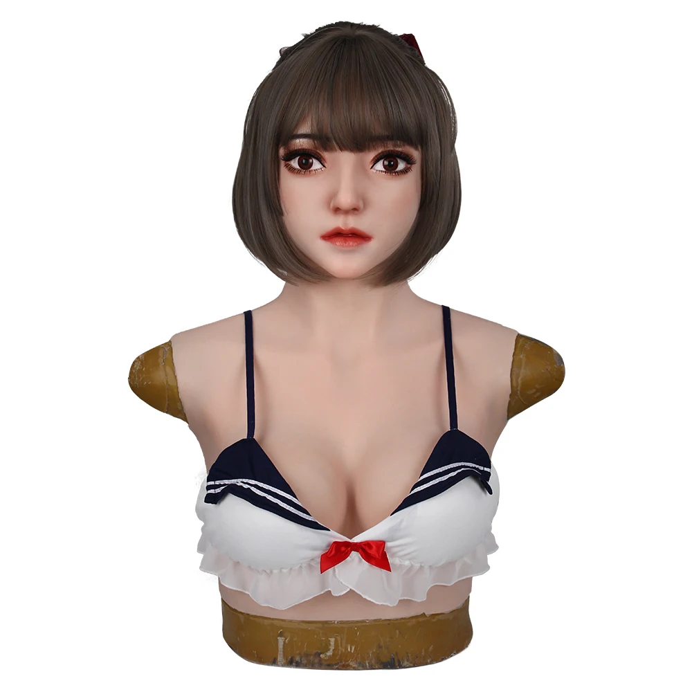 Маска для лица Эмили Реалистичная мягкая силиконовая с E образной чашкой