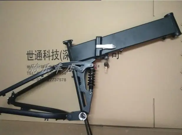 Велосипедная Рама Kalosse с мягким хвостом складная рама для велосипеда колеса 26*4 0