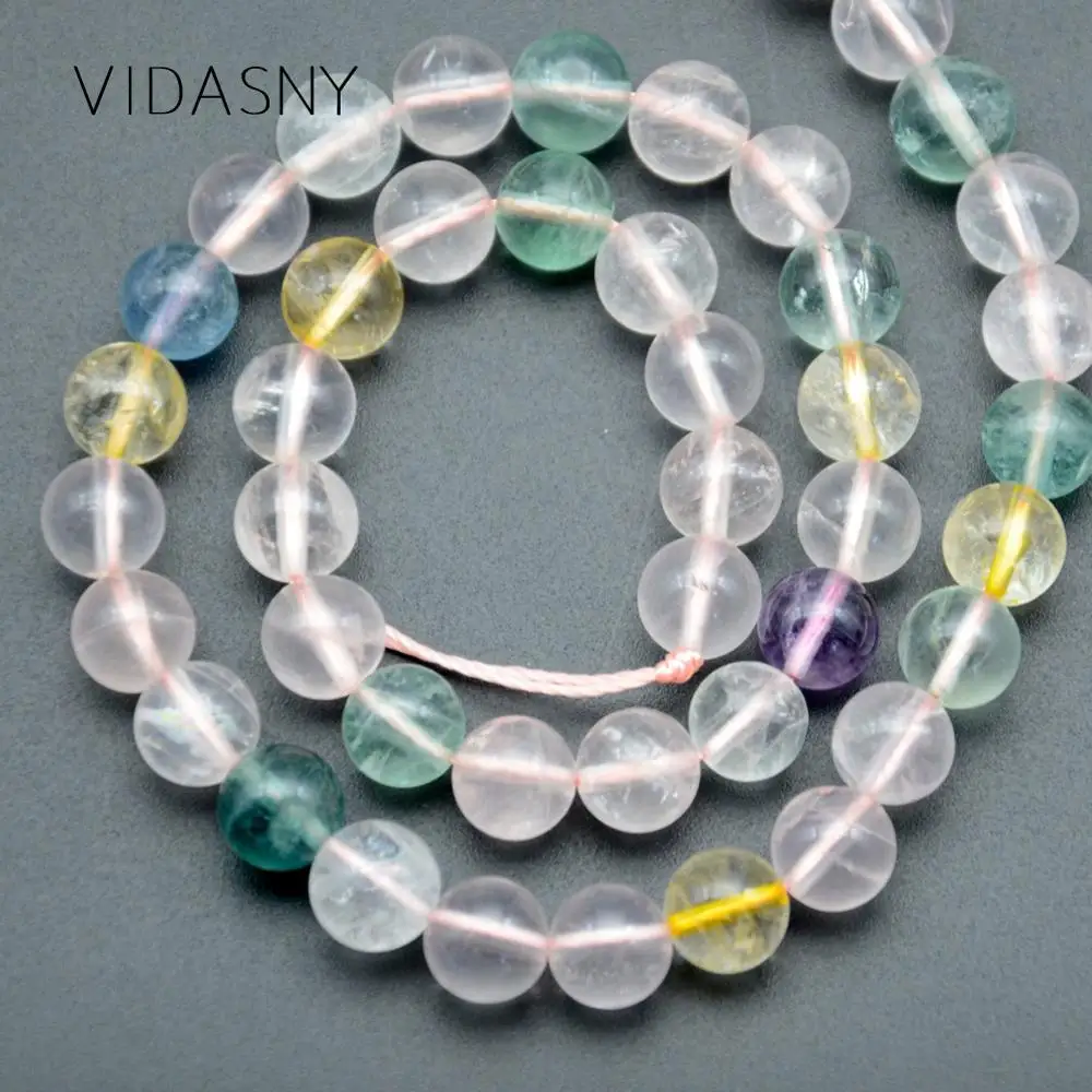 Натуральный камень смешанные аметистами желтый Рутиловый Quartzs Круглые бусины