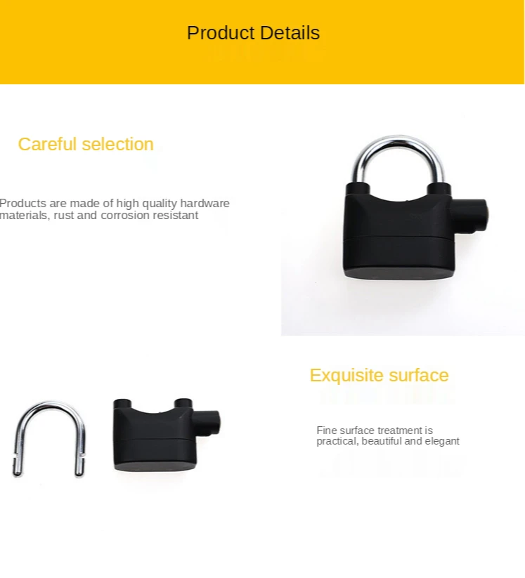 Велосипед мотоцикл дисковый тормоз замок 110 децибел сигнализация Ip65 защита