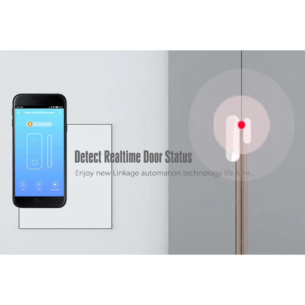2 4G WIFI датчик для двери Беспроводной SmartWindow детектор Tuya умного дома белый домашней