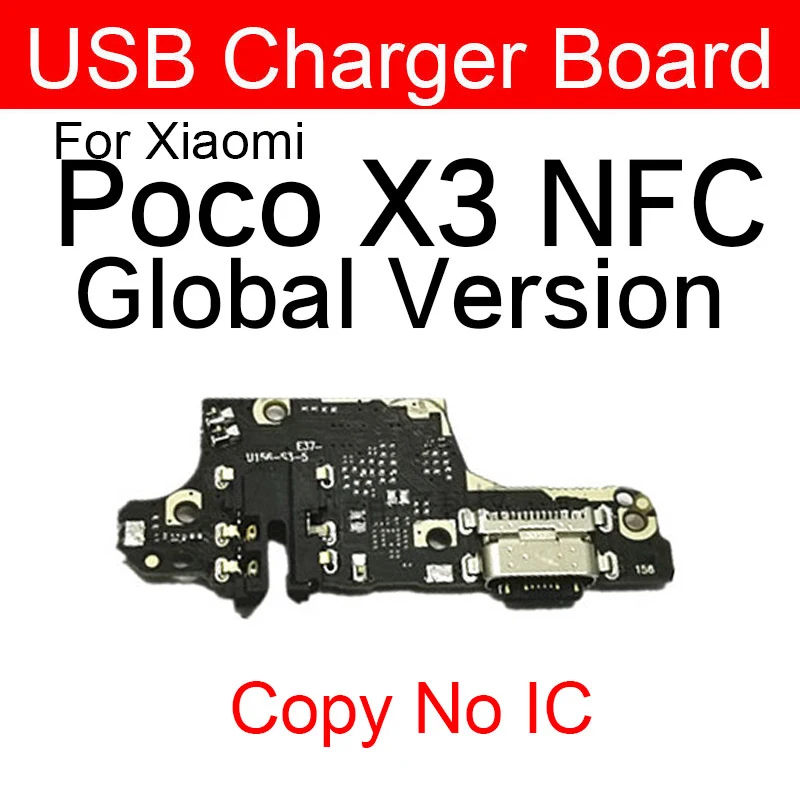 

USB Chargng Dock Port Connector Board With Mic Microphone For Xiaomi Mi Pocophone F1 Poco F1 F2 Pro Poco X3 X2 Replacement Parts