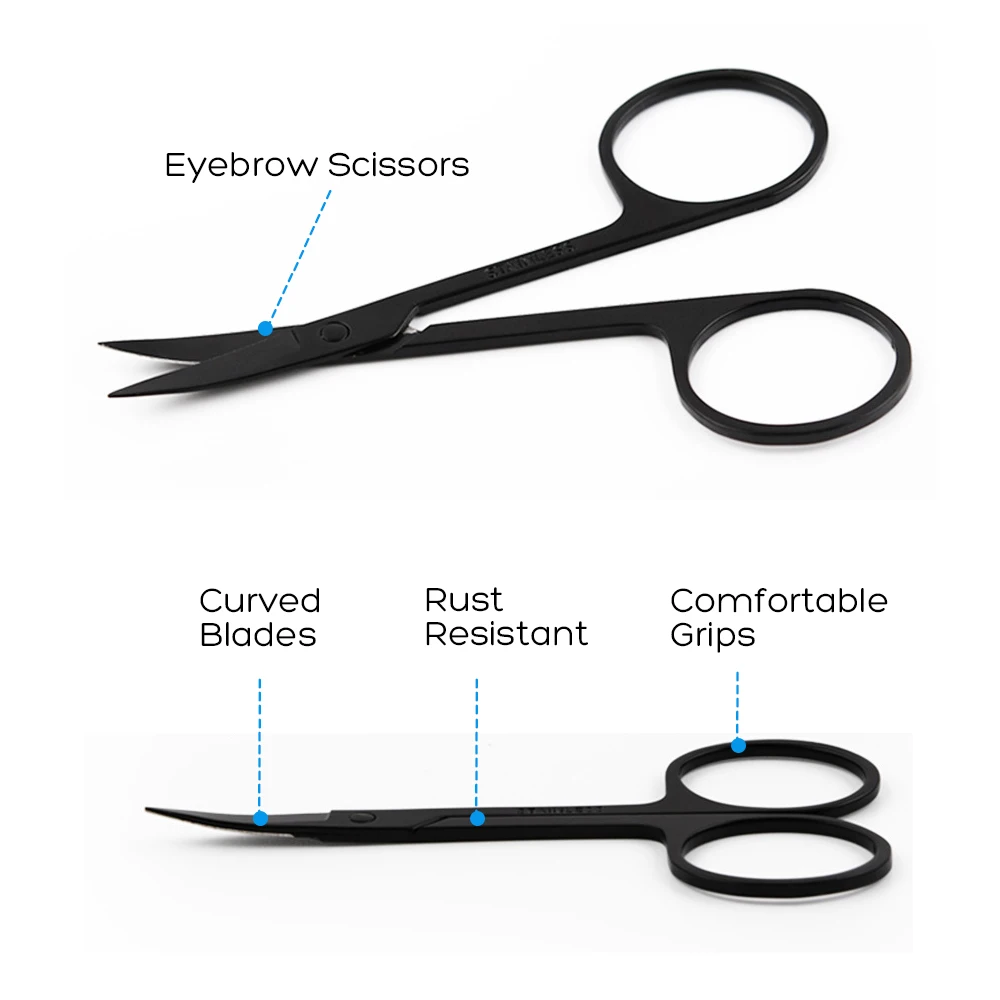 5 шт. ножницы для стрижки бровей из нержавеющей стали бритва набор волос лица