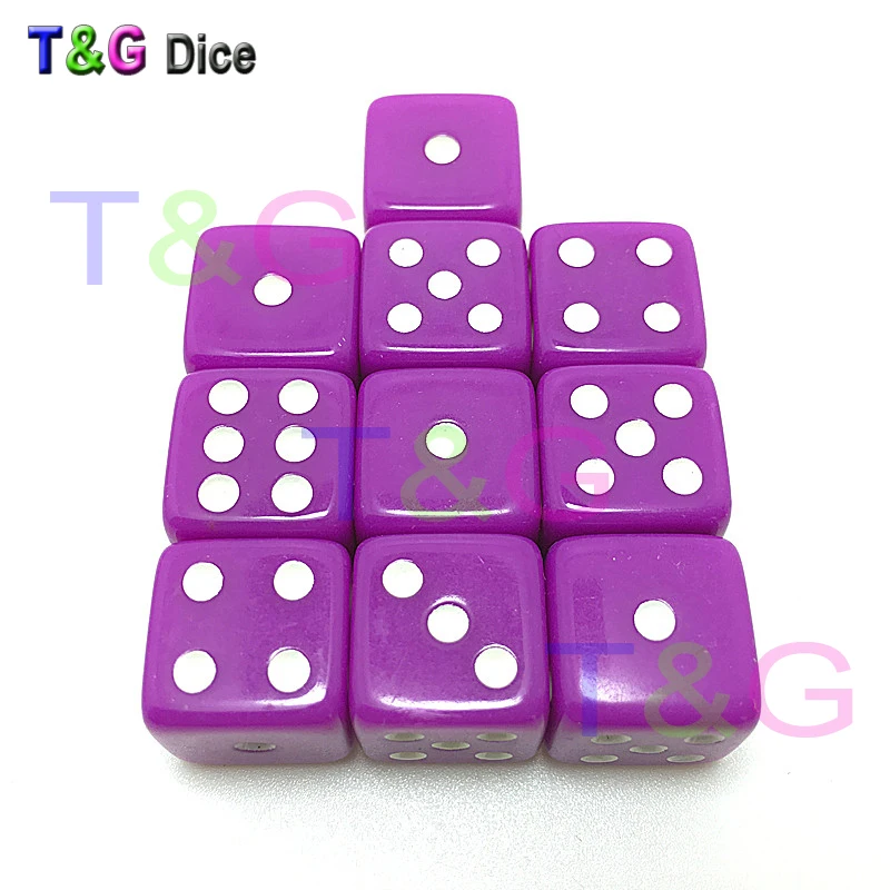 10 шт стандартный пластик 12 мм игра белые кости Die Toy New outdoorlive 7 цветов|white dice|game dicedice