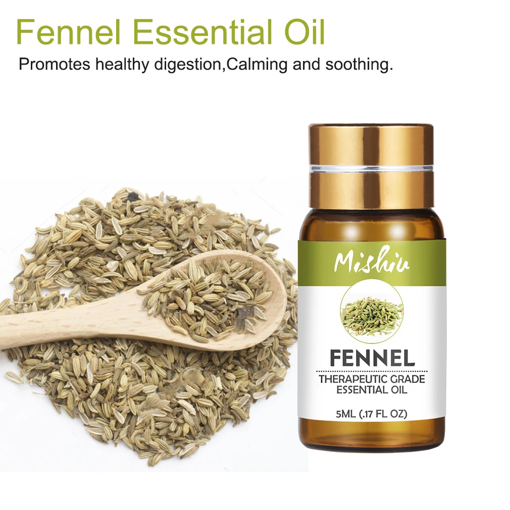 Mishiu 5 мл эфирное масло фенхеля увлажнитель воздуха освежающий ароматерапия уход