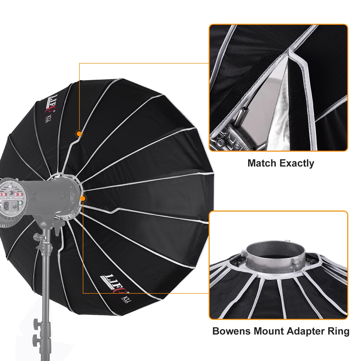 LIFE OF PHOTO Hexadecagon soфтbox Umbrella Design параболический софтбокс для фотосъемки световые