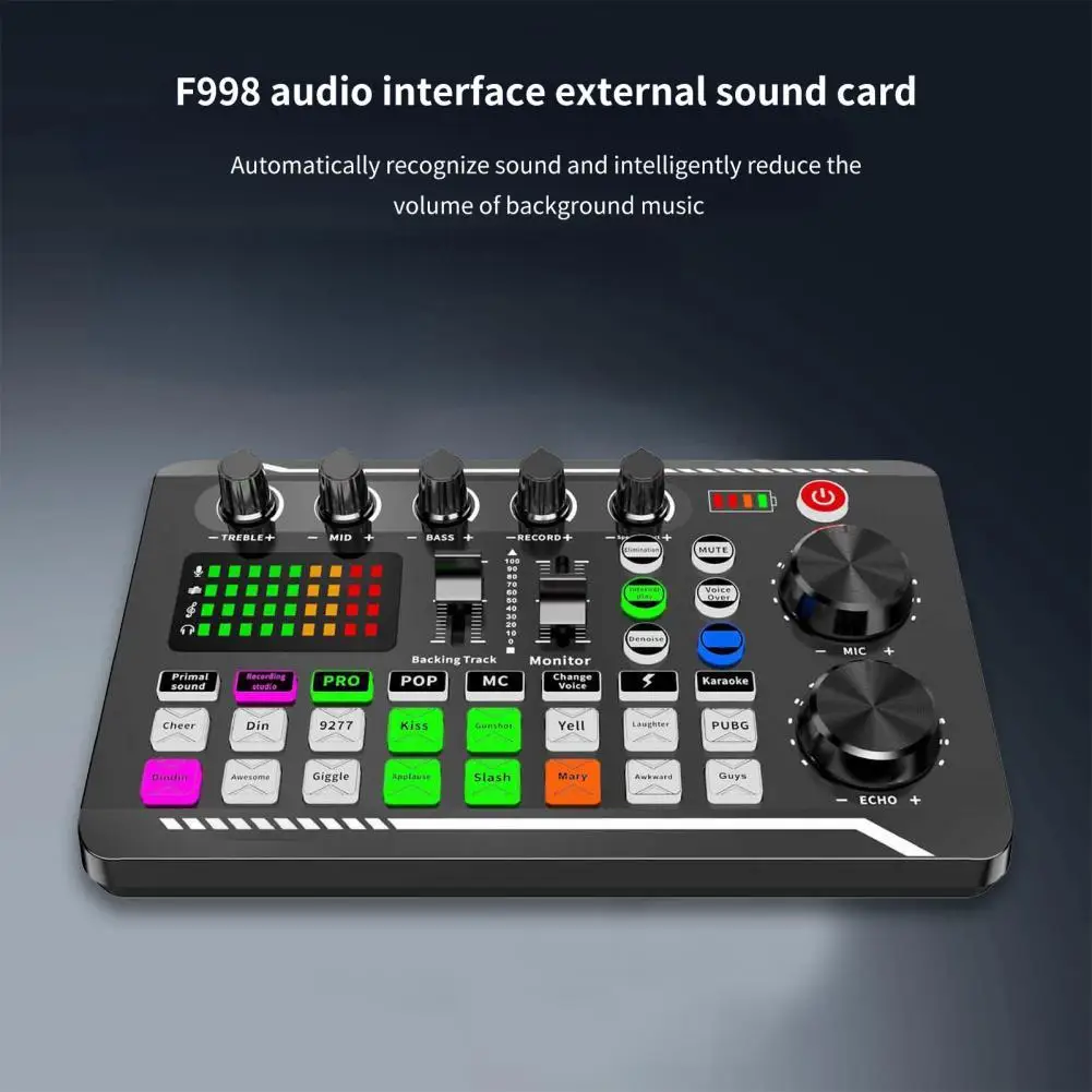 

Durable Useful Personal Entertainment Sound Card Lightweight Sound Card Driver-free for Computer