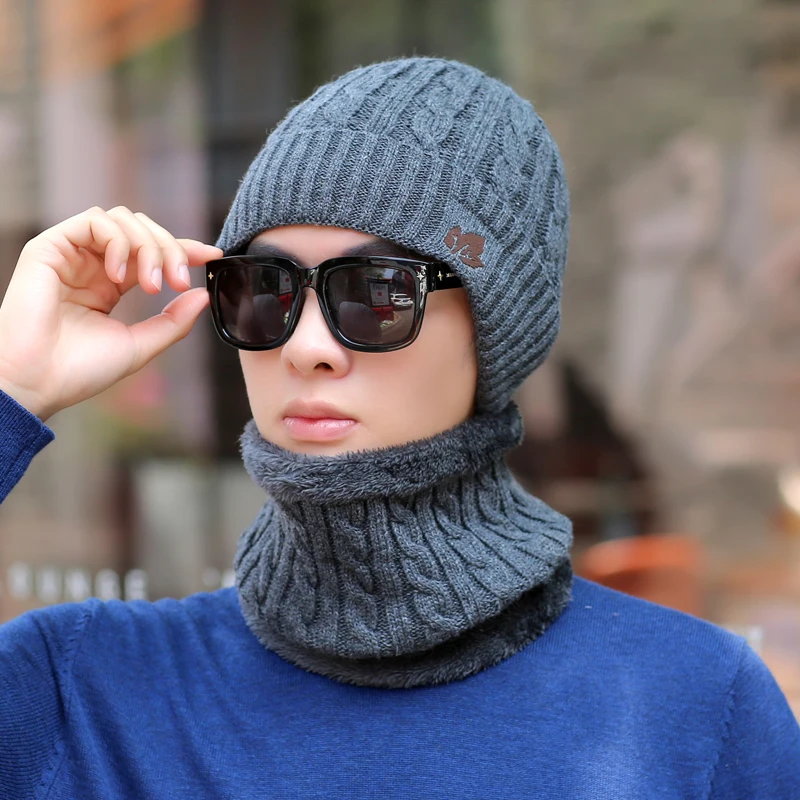 COKK зимние шапки Skullies Beanies, зимние шапки бини для мужчин и женщин, шерстяной шарф, шапки, Балаклава, маска, шапка, вязаная шапка для мужчин