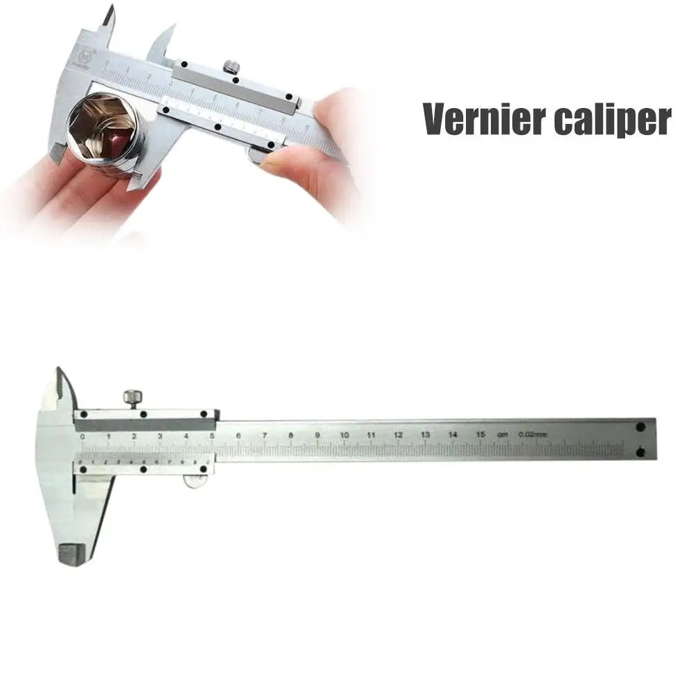 

Measuring Tool - Vernier Caliper Stainless Steel Precision for Inside Outside Depth Step Measurements 0-6