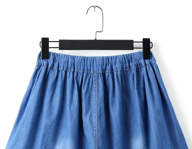 Модные женские повседневные джинсовые шорты с карманами и дырками синие