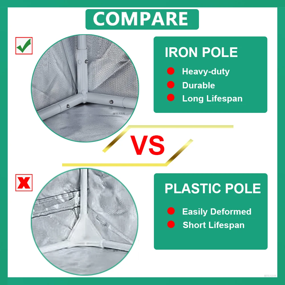 BEYLSION Indoor Tent Grow with Plant Light Room Boxes LED Set Growboxes For Plants Growing on - Растительный индор-бокс BEYLSION с LED-освещением для выращивания растений в закрытом помещении.