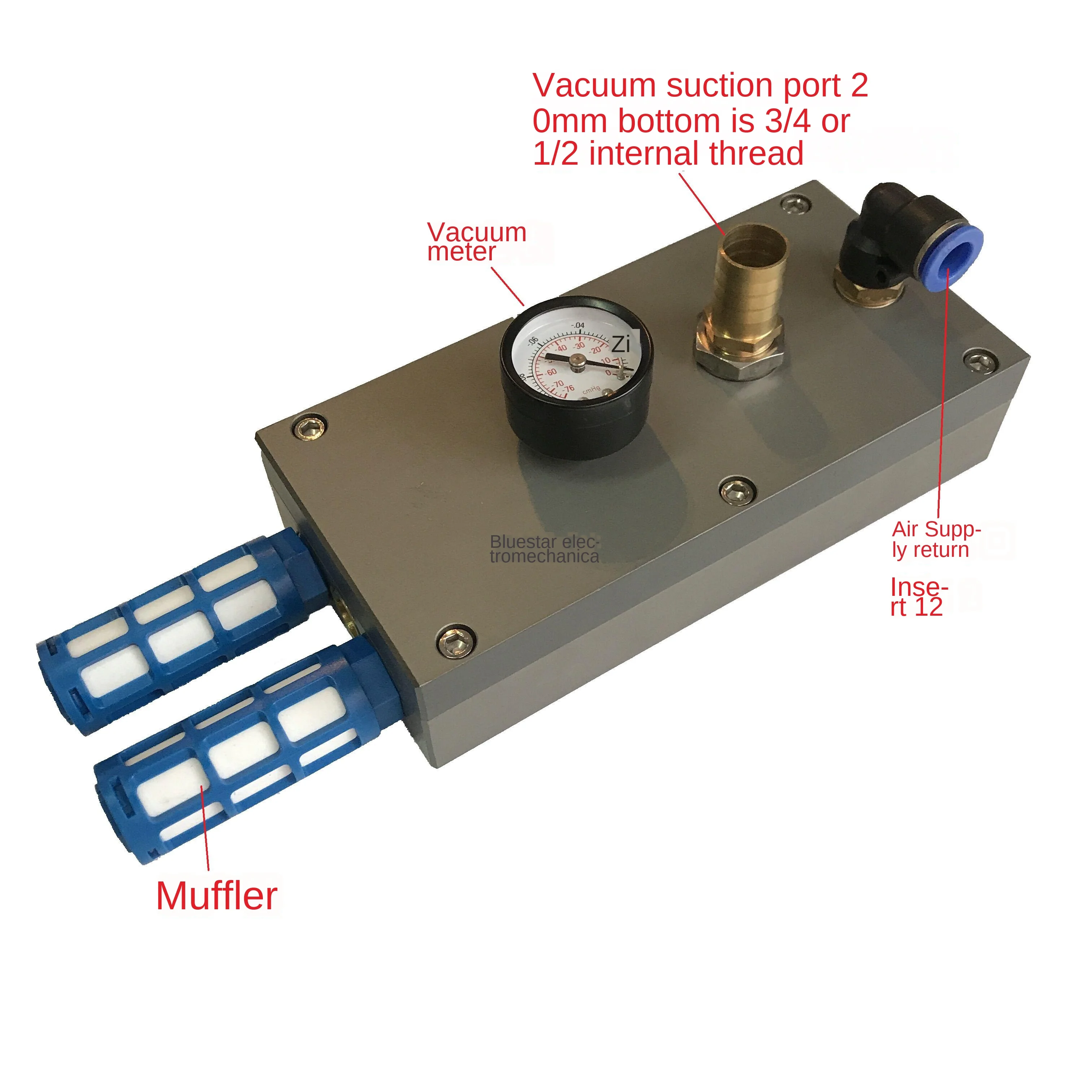 

Большой потоковый вакуумный генератор Φ потока 3/4 л диаметром) VTM700-06