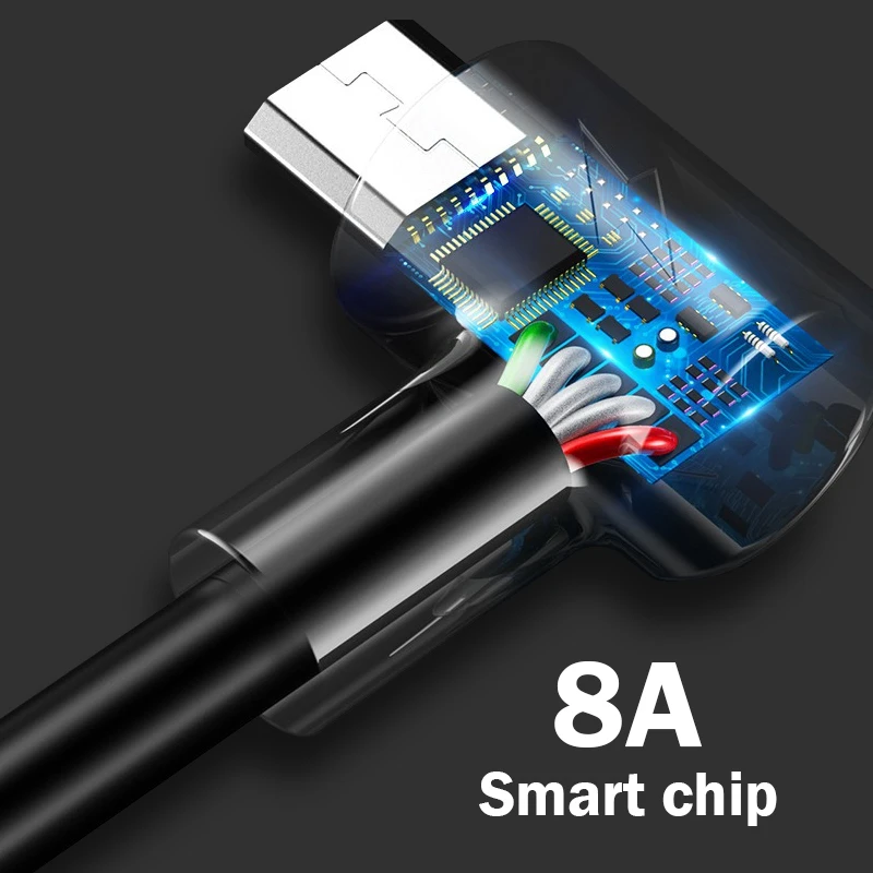 Быстрый зарядный кабель 1M USB зарядный кабель для передачи данных Микро мобильного телефона 8A Android Super Charger line для Xiaomi и Huawei.