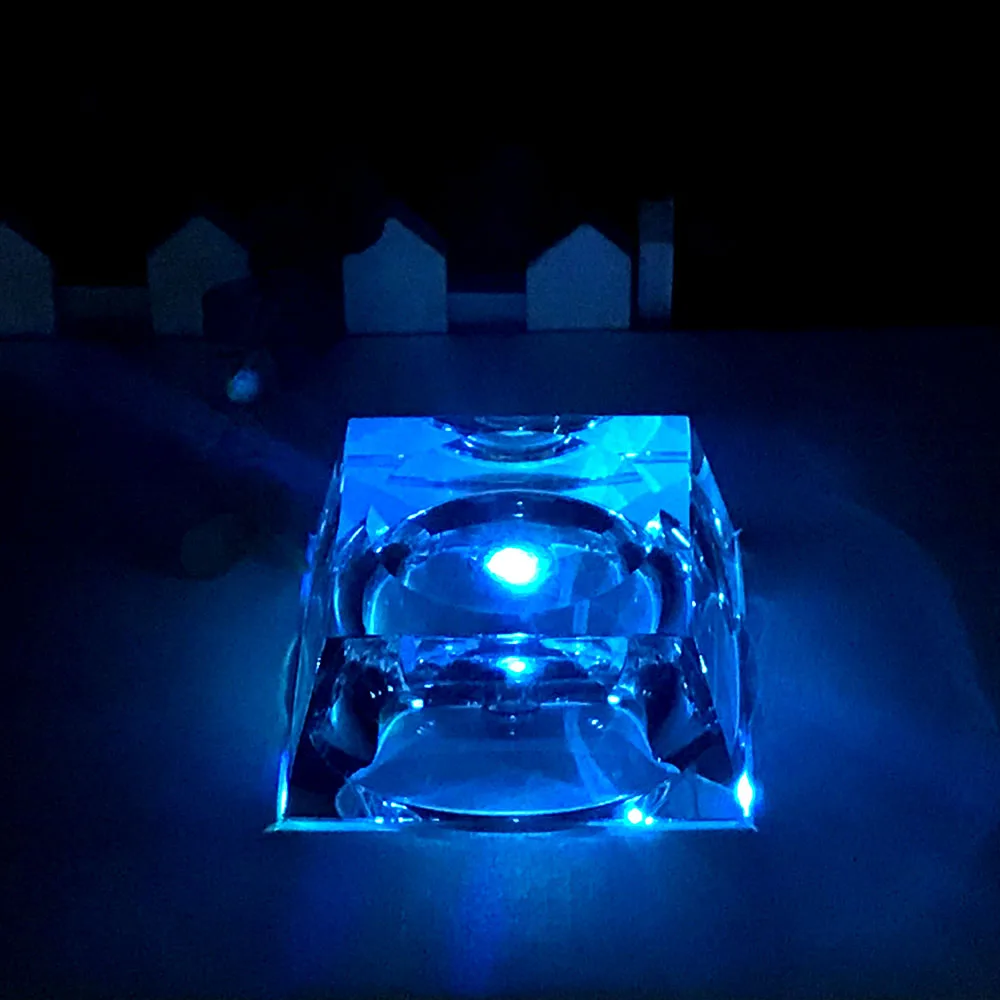 2020 3D 6 см RGB светодиодный хрустальный шар лампа Рождественский олень домашний
