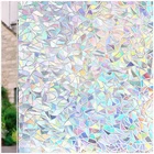 Электростатические наклейки без клея, 3d пленка для стекла, прозрачная непрозрачная рефракционная цветная наклейка для стекла