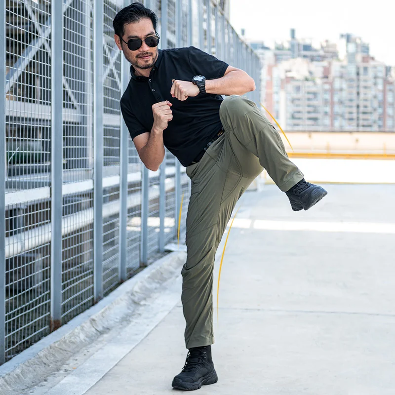 Брюки-карго мужские тактические хлопок повседневные боевые штаны спецназ стиль