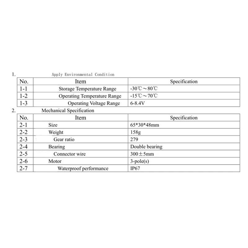 

RDS5160 60KG Rotation, High Torque Dual Axis Digital Steering Gear, High Pressure and Waterproof 8.4V