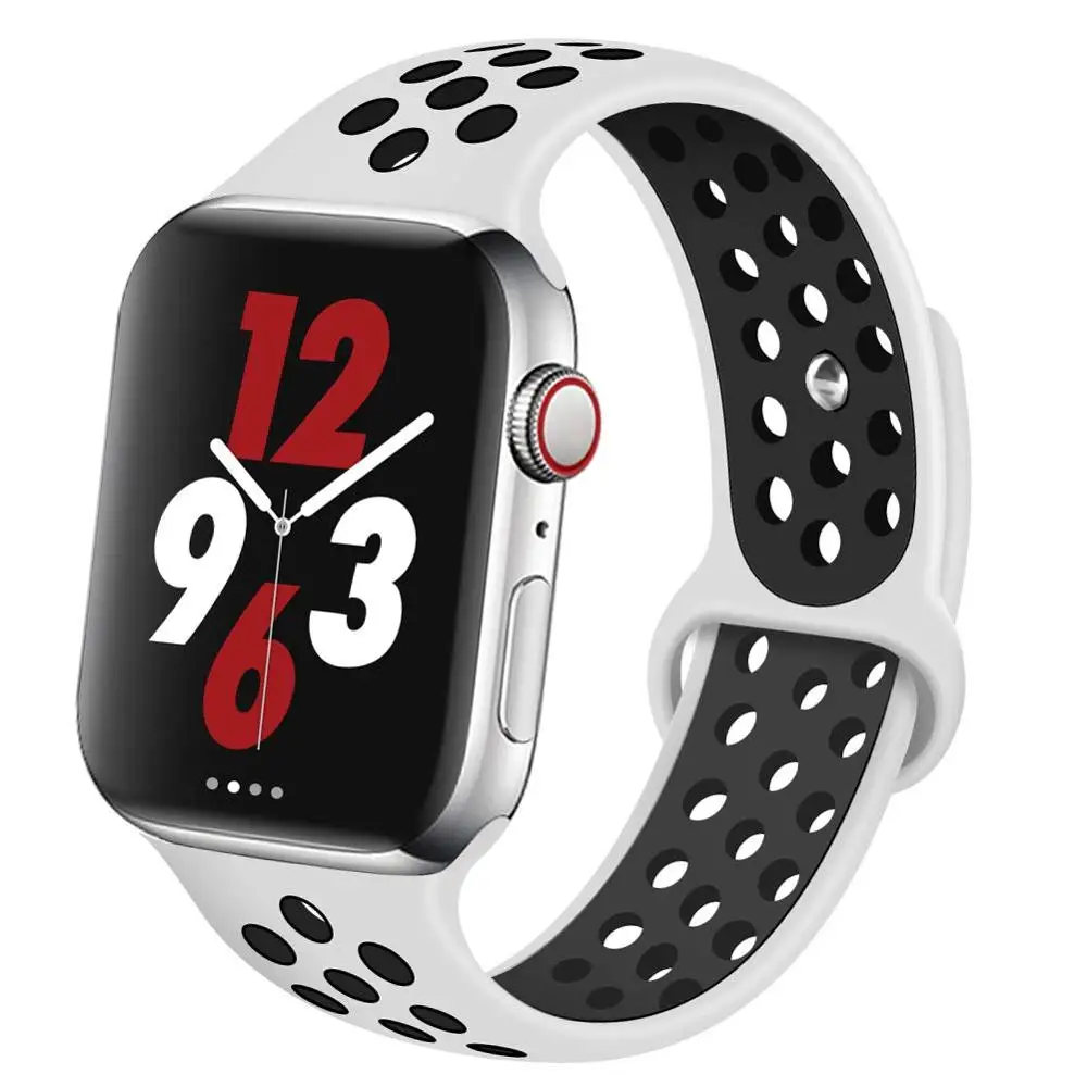 11 Ремешок для Apple Watch 4, 3, 2, 1, 42 мм, 38 мм, 40 мм, 44 мм, браслет, силиконовый ремешок для iwatch sports series 4, 3, 2 и 1 - Цвет ремешка: 11