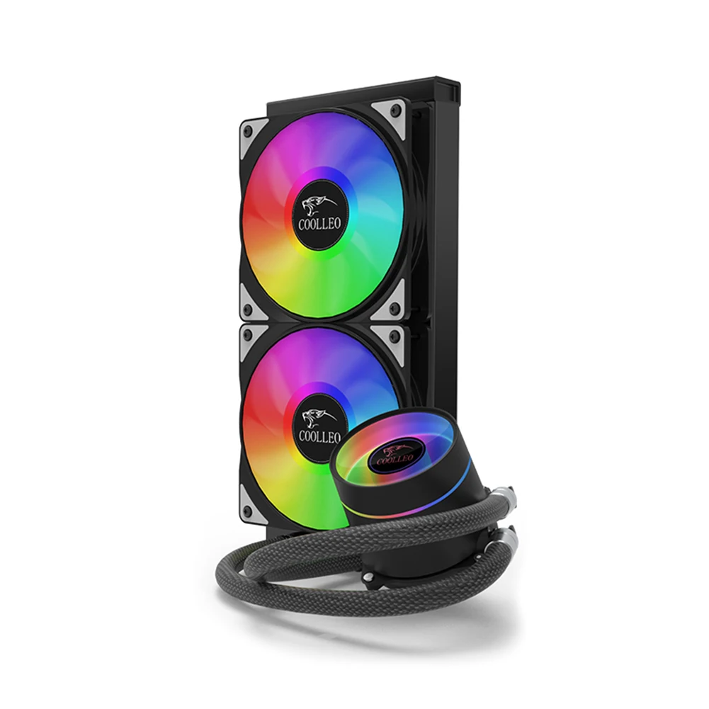 

240A ARGB Water Liquid Cooling Hydraulic CPU Cooler rgb Heatsink Integrated Radiator PC computer Case Fan LGA 2011/AM3+/AM4 AMD