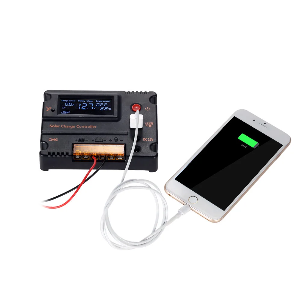 10/20A Контроллер заряда панели батареи Регулятор Авто переключатель защита от