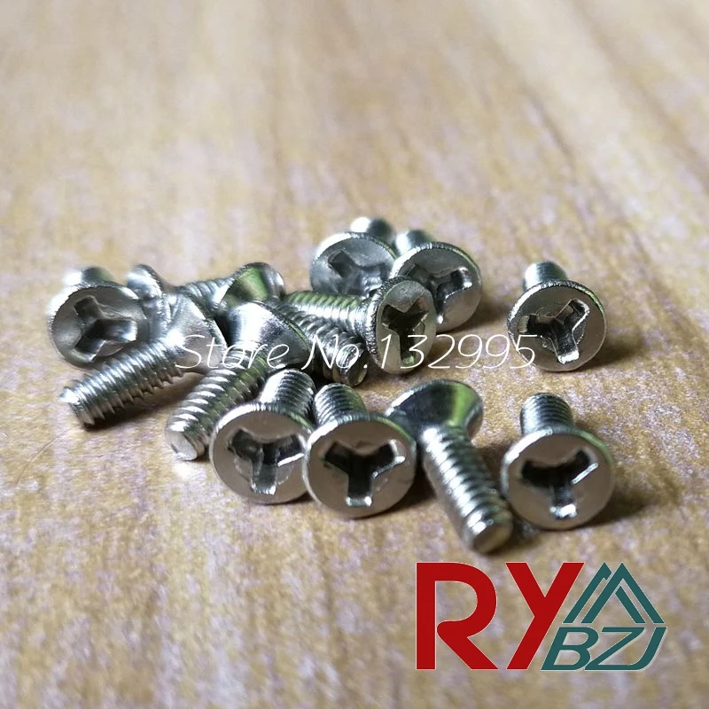 Винт с Y образной головкой и плоской из нержавеющей стали M2 M2.5 M3 M4 защитные винты