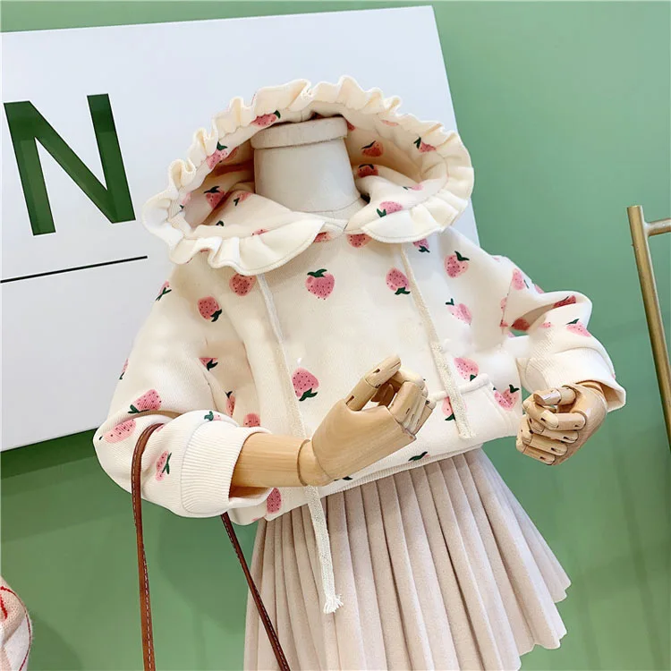 Детская толстовка с капюшоном плиссированная юбка принцессы для девочек