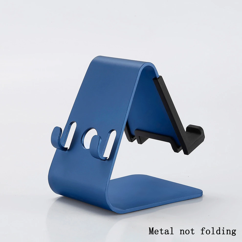blue metal not SeenDa Универсальный Регулируемый держатель для мобильного телефона для iPhone Huawei Xiaomi пластиковая подставка для телефона настольная подставка для планшета металлическая подставка для рабочего стола - Цвет: blue metal not