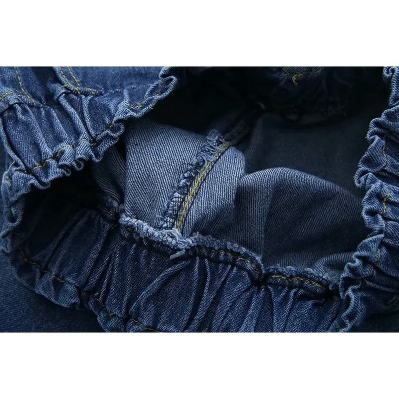 

Plus Size 2XL-5XL Elastic Waist Summer Shorts Women Sexy Wide Leg Denim Shorts