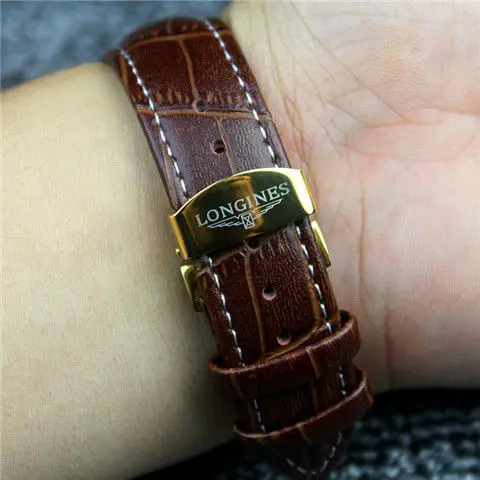 

Watch Accessories Band FOR La Grande Classique De Longines Watch Strap Leather High-end Watch Bracelet 18 19 20 21 22MM Belt