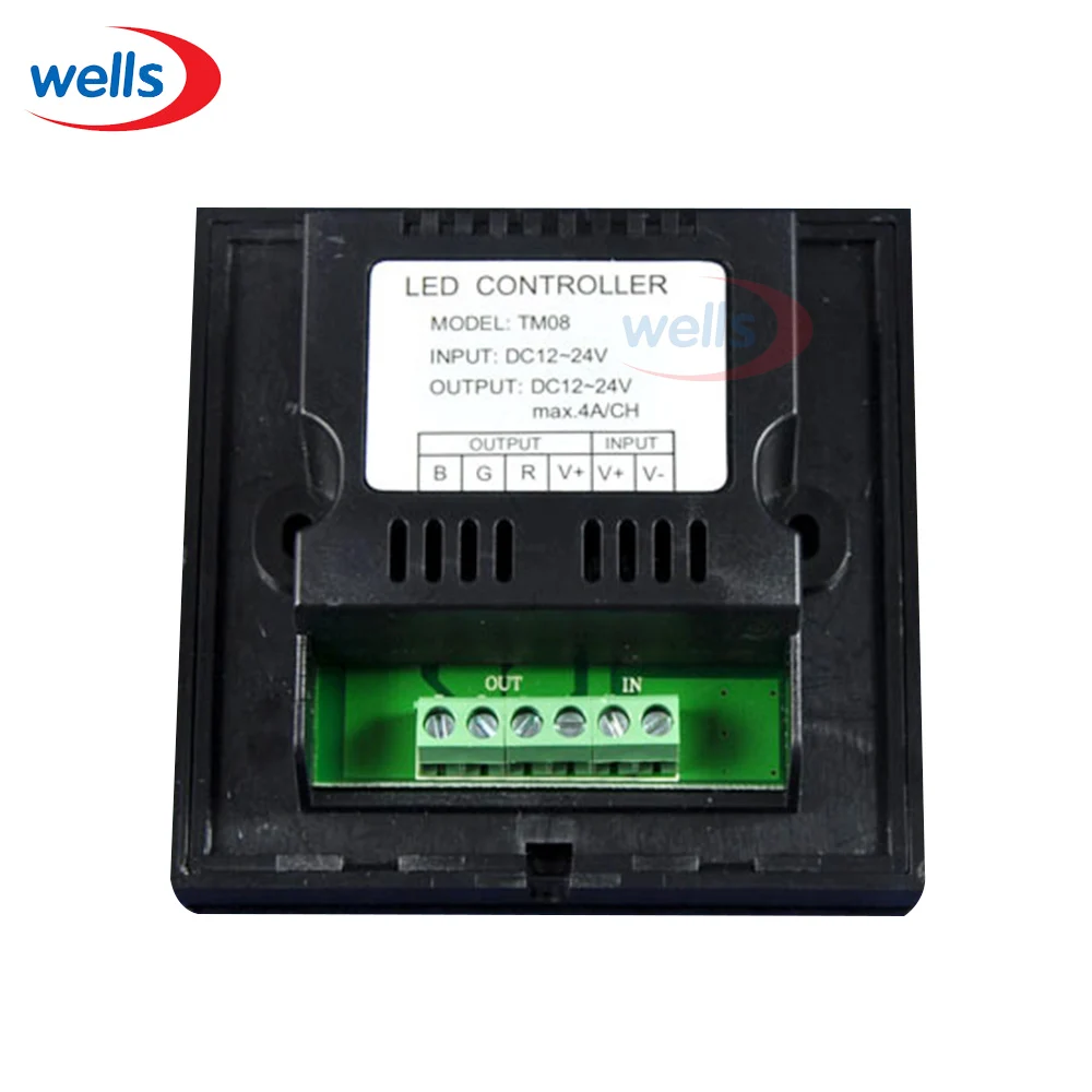 Светодиодный контроллер с радужной цветной панелью 12A / 3 канала RGB-контроллер