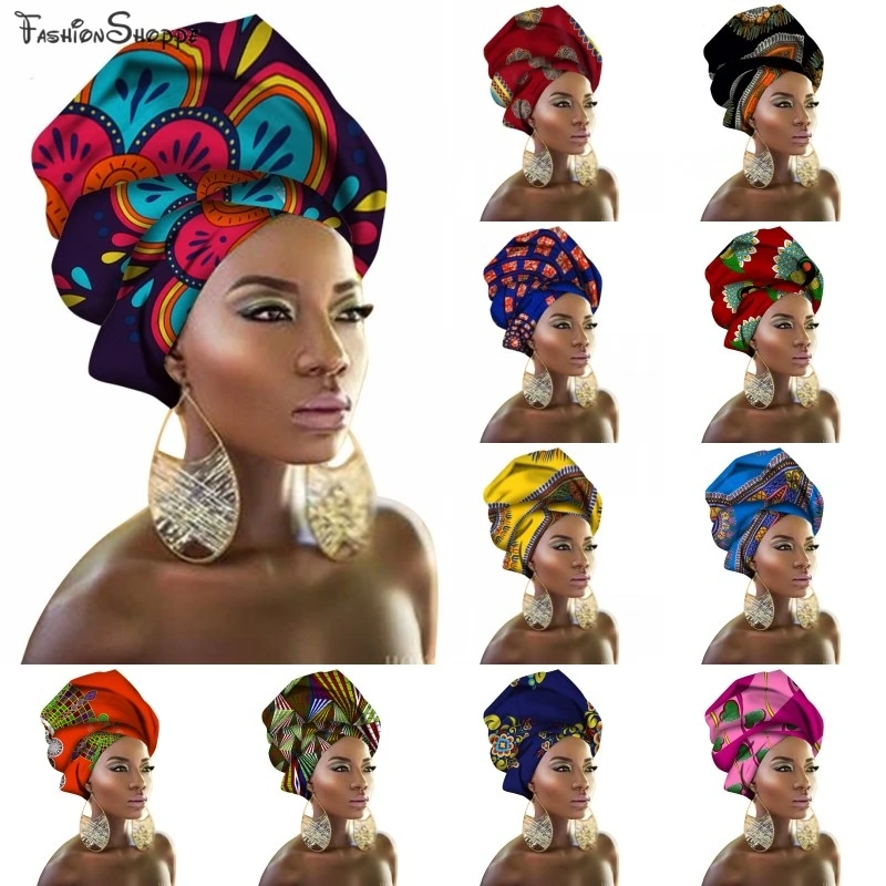 Национальный декоративный шарф шали Женская африканская накидка на голову