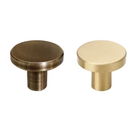 tiazza mid century modern style premium solid brass knobs single hole drawer handle cabinet wardrobe cupboard door pull hardware