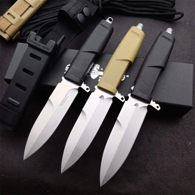 Уличный прямой нож CONTAC T.C N690 с фиксированным лезвием ручка из нейлона и