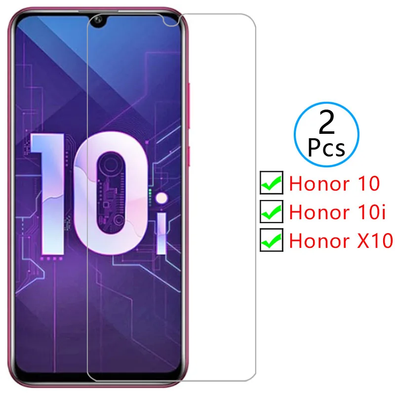 

protective tempered glass for huawei honor 10i x10 5g 10 screen protector on honor10i honorx10 honor10 i x i10 10x film honer 9h