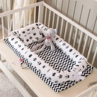 9050cm portable baby bionic bed cotton cradle baby bassinet bumper folding sleep nest for toddler newborn play mat bed in bed