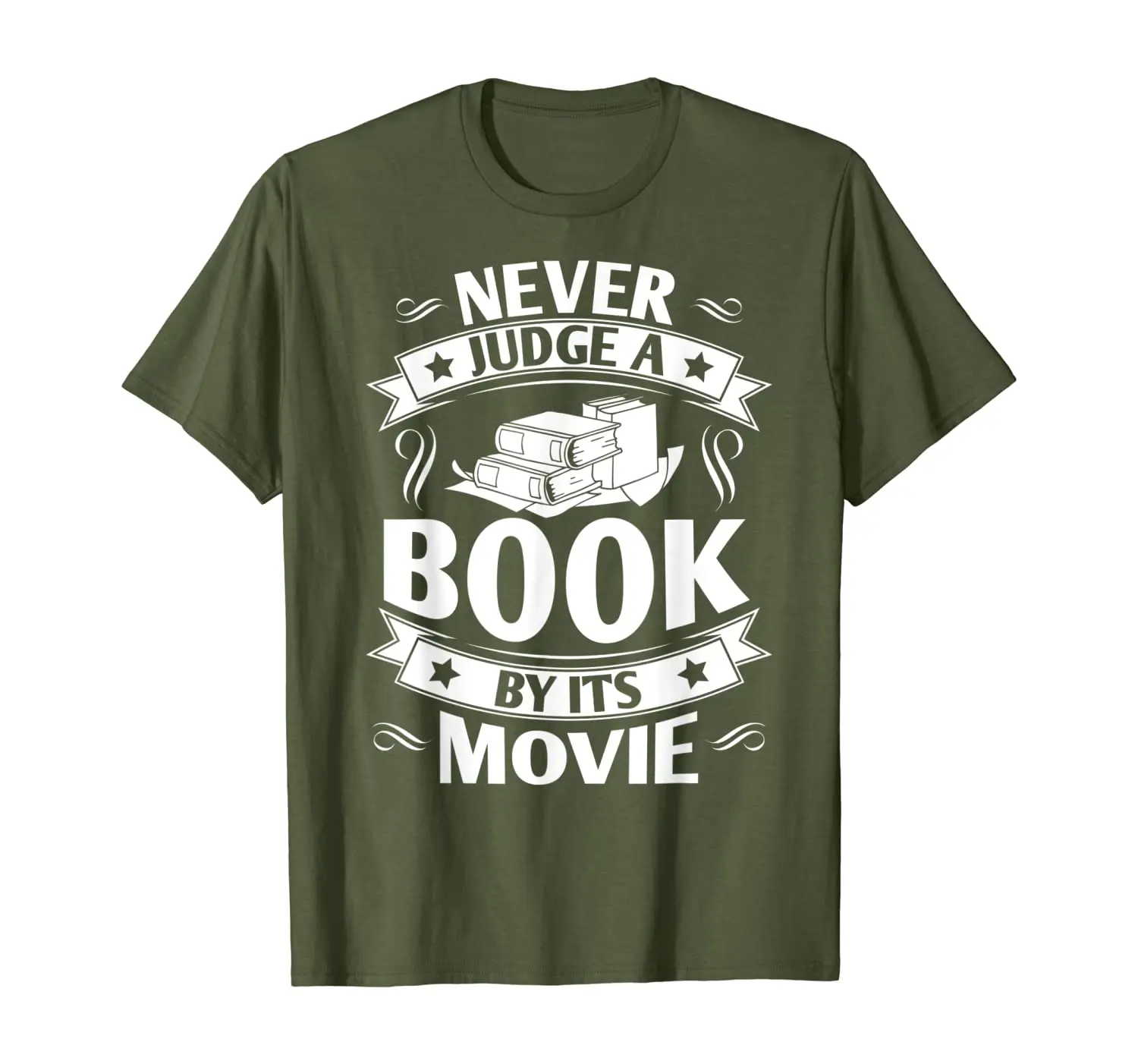 

Reading Never Judge A Book By Its Movie Reader Librarian T-Shirt