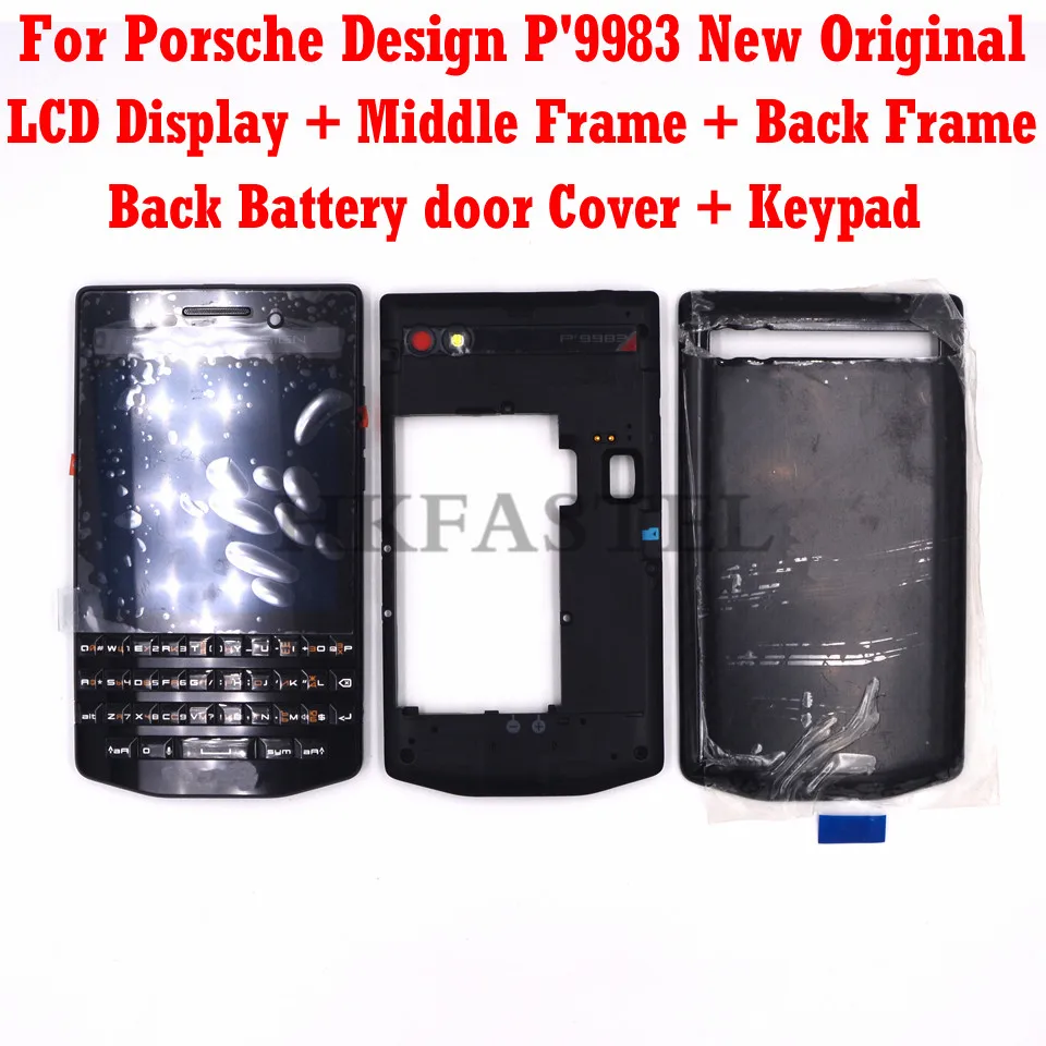 Для BlackBerry Porsche Design P񡩯 P9983 9983 оригинальный полный мобильный телефон корпус