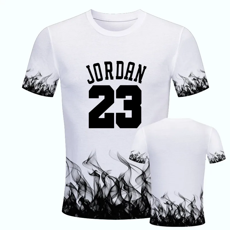 2019 новая горячая Распродажа Белая 23 Футболка Мужская модная camiseta masculina 3D принт