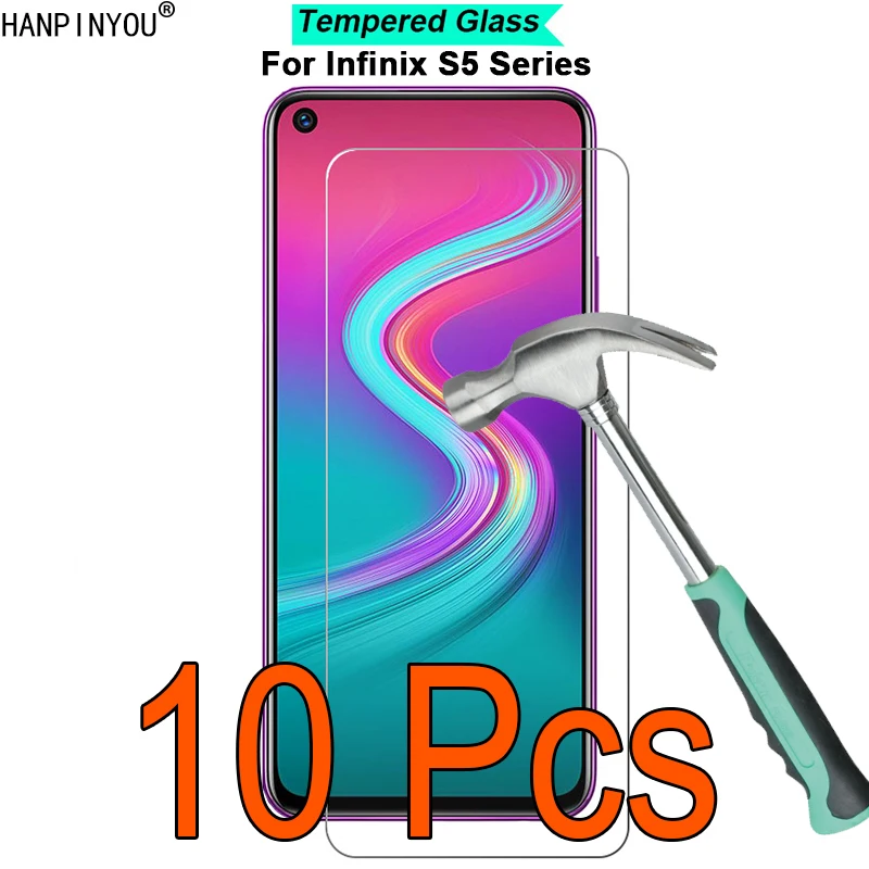 Закаленное стекло для Infinix S5 / Pro / lite X652, твердость 9H, ультратонкое, закаленное, 10 шт./лот