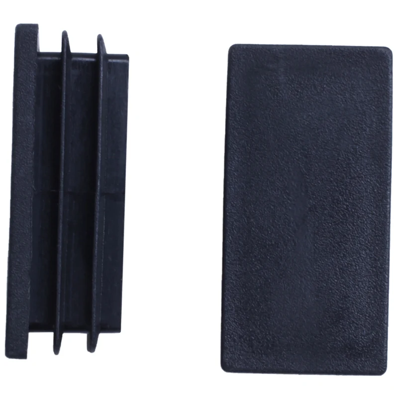 

Plastic Rectangle Blanking End Tube Caps Inserts 25x50mm 30pcs Black