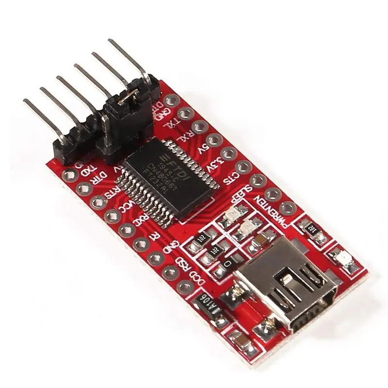 Модуль адаптера последовательного преобразователя FT232RL FTDI Mini USB в TTL 3 В 5 шт. |