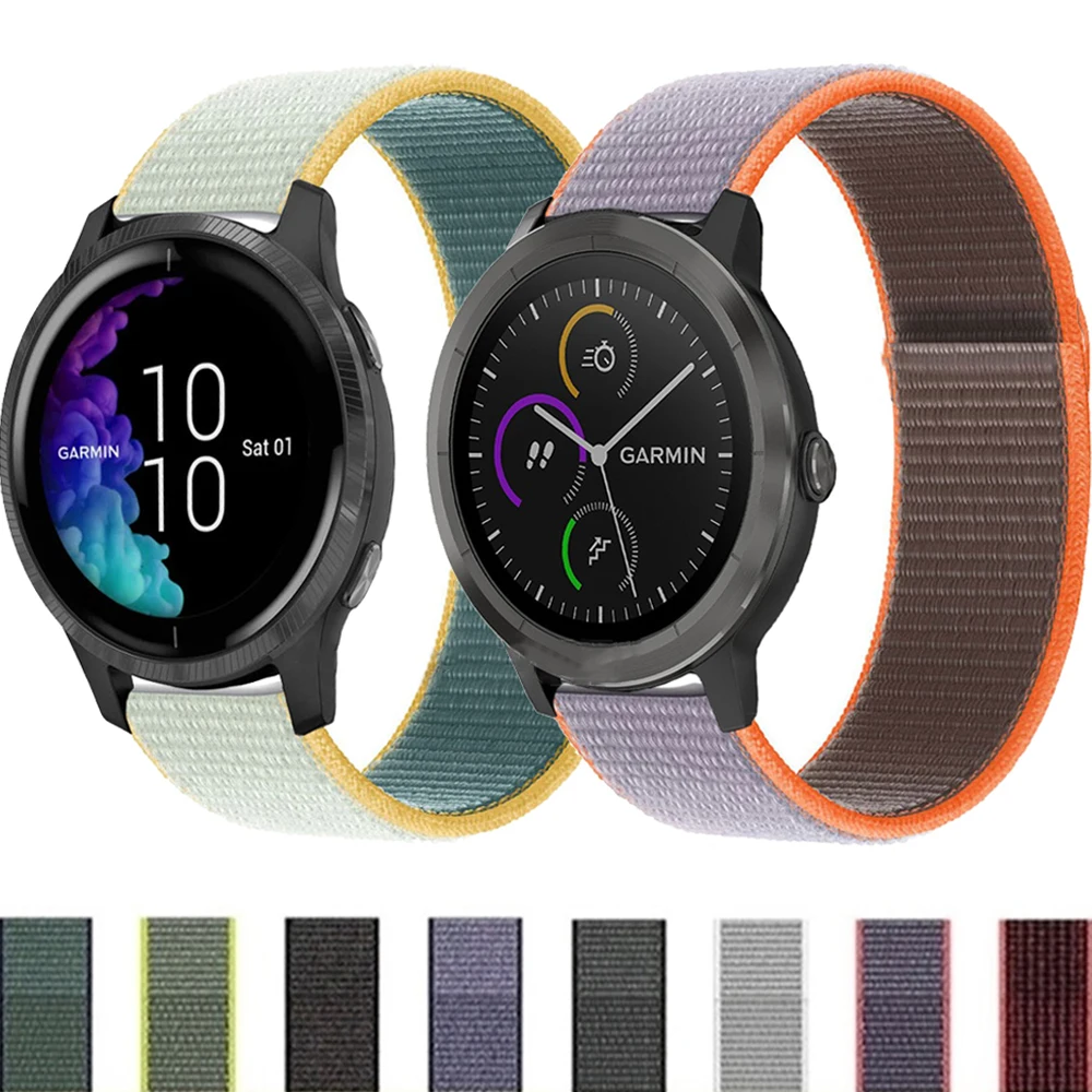 

Нейлоновый ремешок для смарт-часов Garmin Vivoactive 3/шнур Move 3 роскошный ремешок для смарт-часов 20 мм 22 мм браслет для Vivoactive 4 браслет Correa